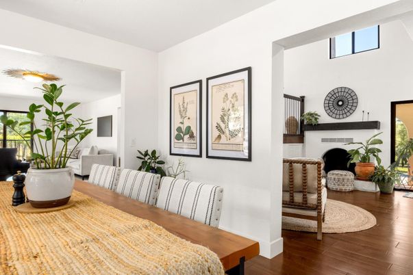 Dining room, Interior, Wood Texture Flooring