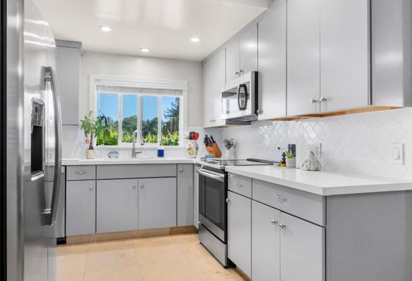 Interior, Kitchen, Recessed Lighting, Stainless Steel Appliances