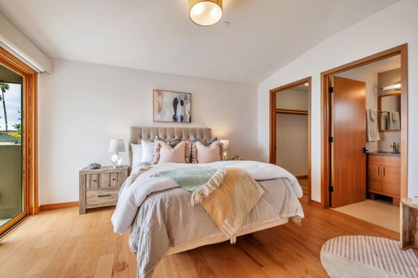 Bedroom, Interior, Wood Texture Flooring