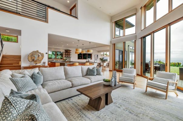 Interior, Kitchen, Living room, Pendant Lights, Recessed Lighting, Water