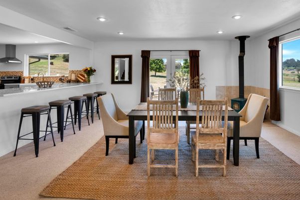 Dining room, Interior, Kitchen, Recessed Lighting