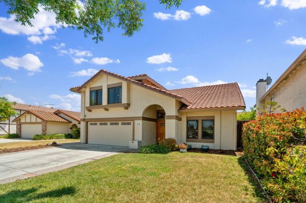 Attached, Backyard, Exterior, Facade, Mediterranean