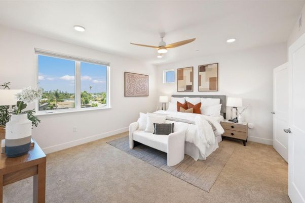 Bedroom, Interior, Recessed Lighting