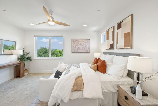 Bedroom, Interior, Recessed Lighting