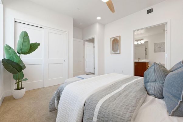 Bedroom, Interior, Recessed Lighting