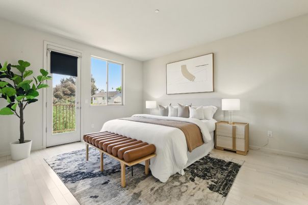 Bedroom, Interior, Wood Texture Flooring
