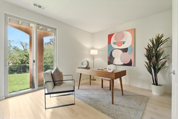 Home Office, Interior, Wood Texture Flooring