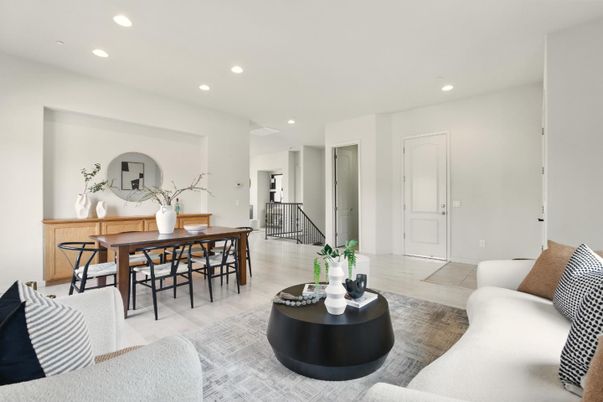 Dining room, Interior, Living room, Recessed Lighting
