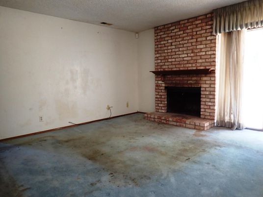 Empty room, Fireplace, Interior, Stone Walls