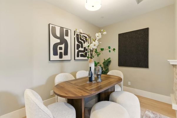 Dining room, Interior, Wood Texture Flooring