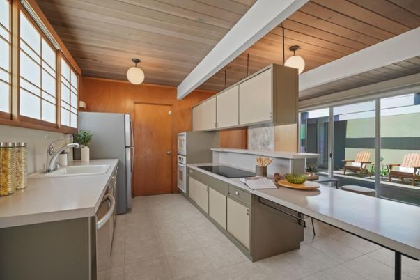 Interior, Kitchen, Pendant Lights, Wooden Ceilings