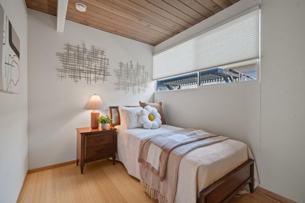 Bedroom, Interior, Wooden Ceilings, Wood Texture Flooring