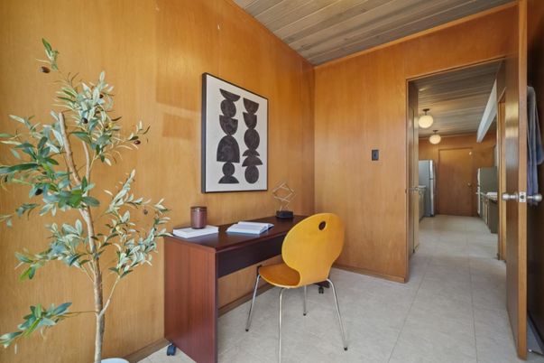 Home Office, Interior, Wooden Ceilings, Wooden Walls