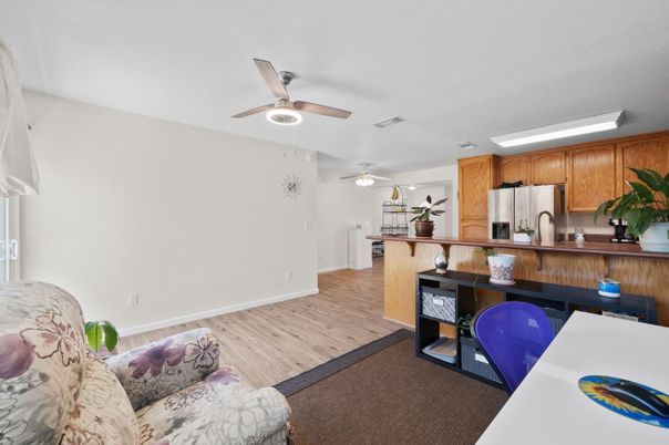 Interior, Kitchen, Wood Texture Flooring