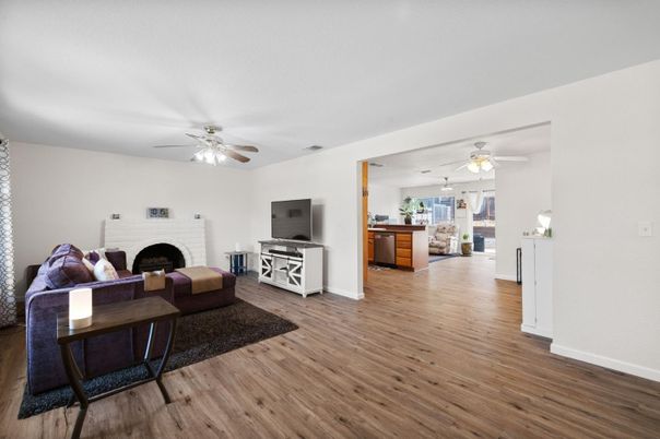 Fireplace, Interior, Living room, Wood Texture Flooring