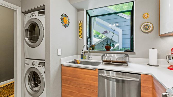 Interior, Kitchen, Stainless Steel Appliances, Washer