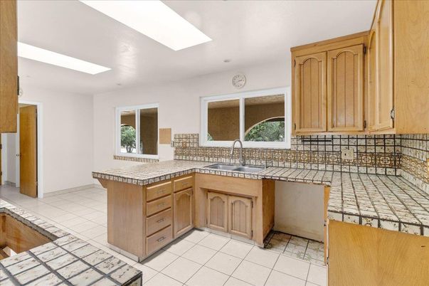 Interior, Kitchen, Recessed Lighting, Tile Countertops
