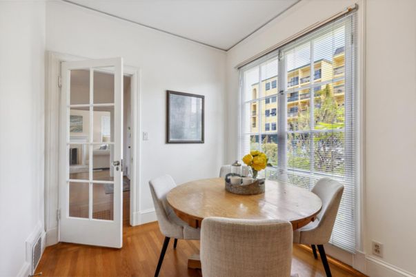 Dining room, Interior, Wood Texture Flooring