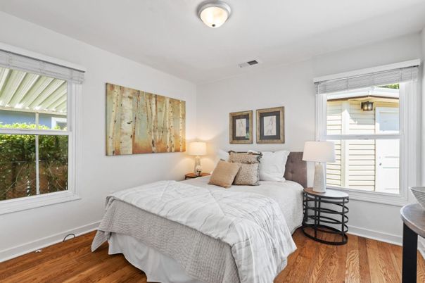 Bedroom, Interior, Wood Texture Flooring