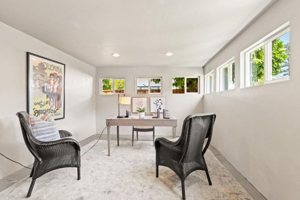 Home Office, Interior, Recessed Lighting