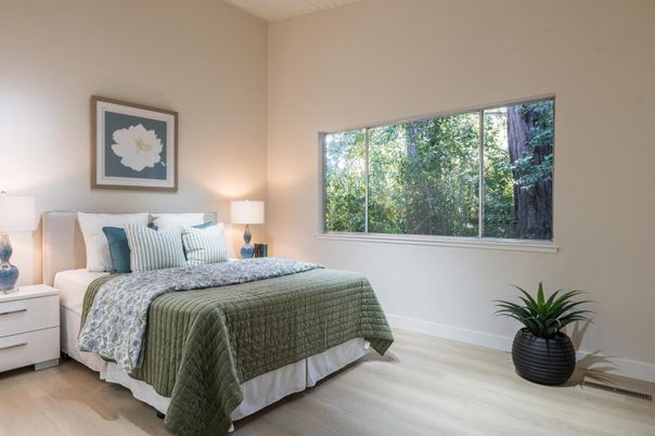 Bedroom, Interior, Wood Texture Flooring
