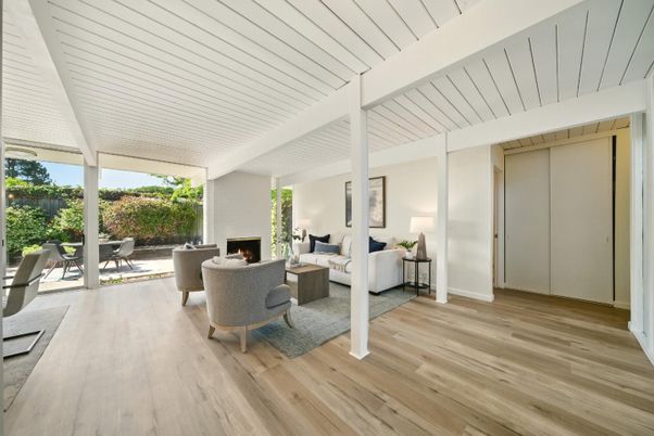 Fireplace, Interior, Living room, Wood Texture Flooring