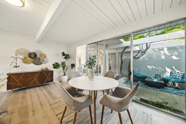 Dining room, Interior, Wood Texture Flooring