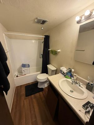 Bathroom, Interior, Wood Texture Flooring