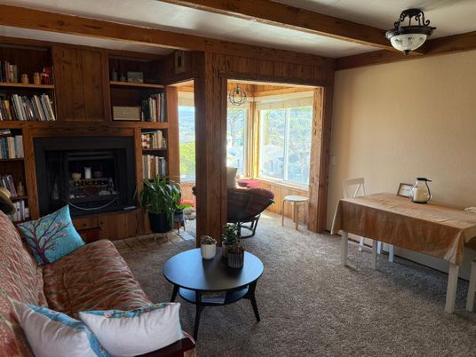 Fireplace, Interior, Living room, Wooden Beams, Wooden Walls