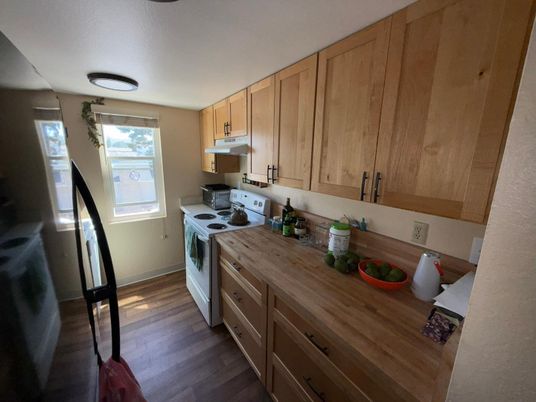 Interior, Kitchen, Wood Texture Flooring