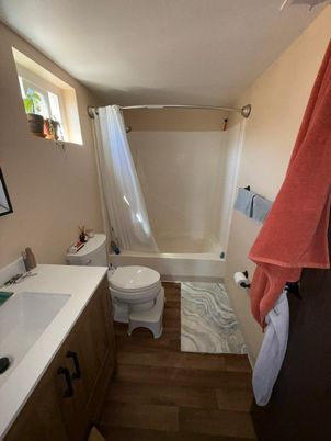 Bathroom, Interior, Wood Texture Flooring