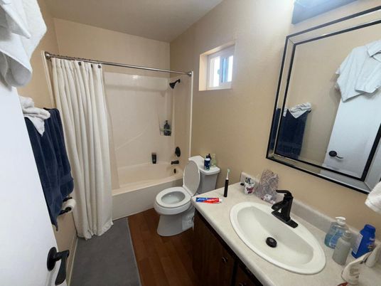 Bathroom, Interior, Wood Texture Flooring