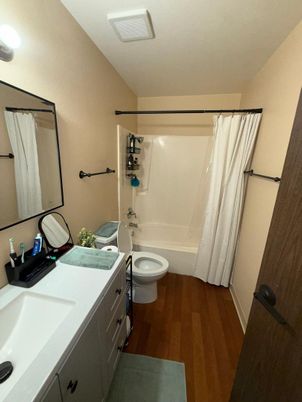 Bathroom, Interior, Wood Texture Flooring