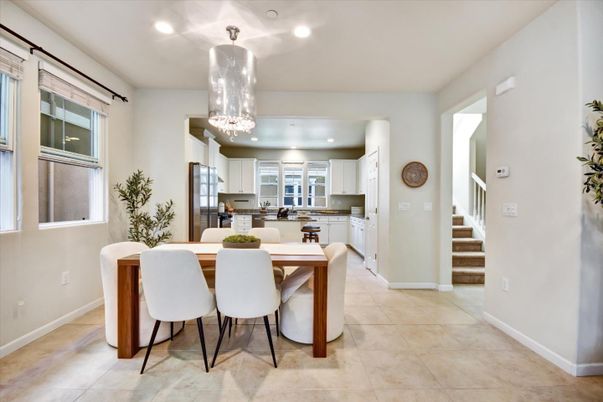 Dining room, Interior, Kitchen, Pendant Lights, Recessed Lighting