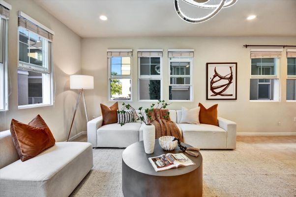 Interior, Living room, Recessed Lighting