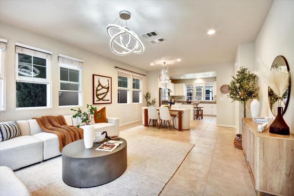 Dining room, Interior, Kitchen, Living room, Pendant Lights, Recessed Lighting