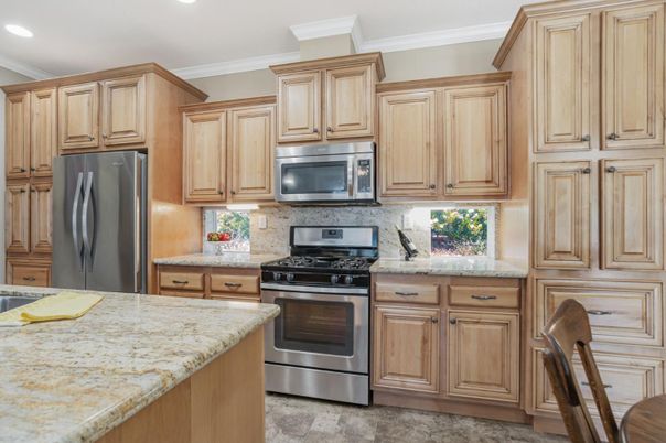Interior, Kitchen, Recessed Lighting, Stainless Steel Appliances