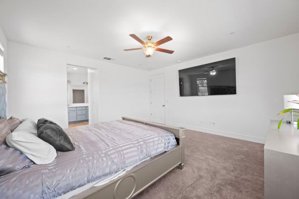Bedroom, Interior, Recessed Lighting