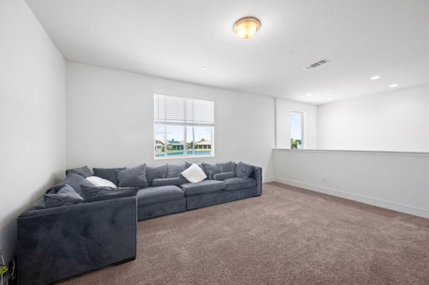 Interior, Living room, Recessed Lighting