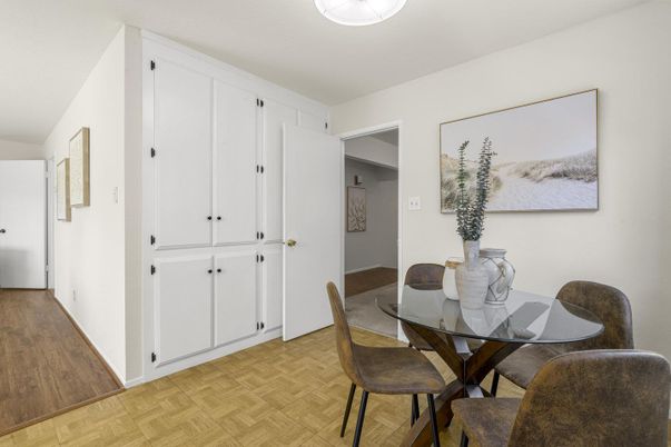 Dining room, Interior, Wood Texture Flooring