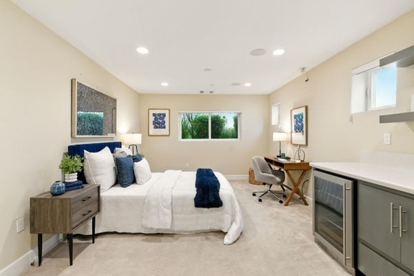 Bedroom, Home Office, Interior, Recessed Lighting