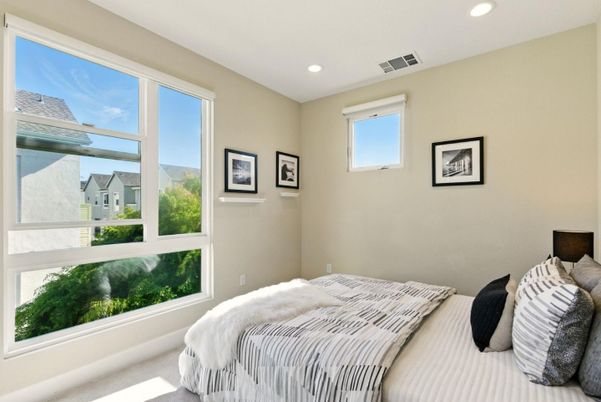 Bedroom, Interior, Recessed Lighting