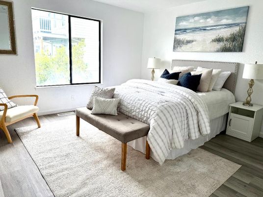 Bedroom, Interior, Wood Texture Flooring