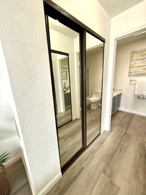 Bathroom, Interior, Wood Texture Flooring