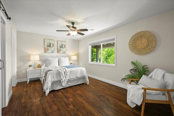 Bedroom, Interior, Wood Texture Flooring