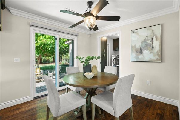 Dining room, Interior, Wood Texture Flooring
