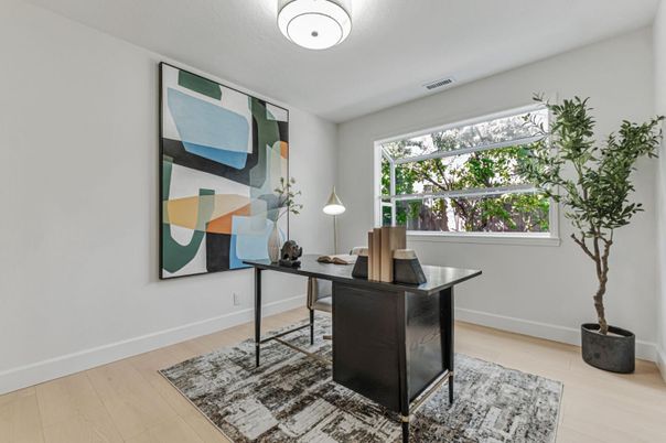 Home Office, Interior, Wood Texture Flooring
