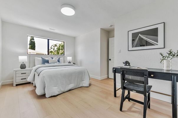 Bedroom, Home Office, Interior, Wood Texture Flooring