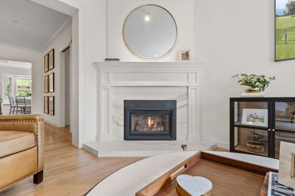Fireplace, Interior, Wood Texture Flooring