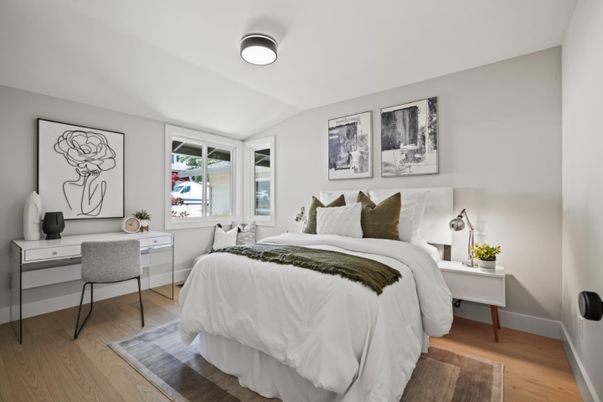 Bedroom, Home Office, Interior, Wood Texture Flooring